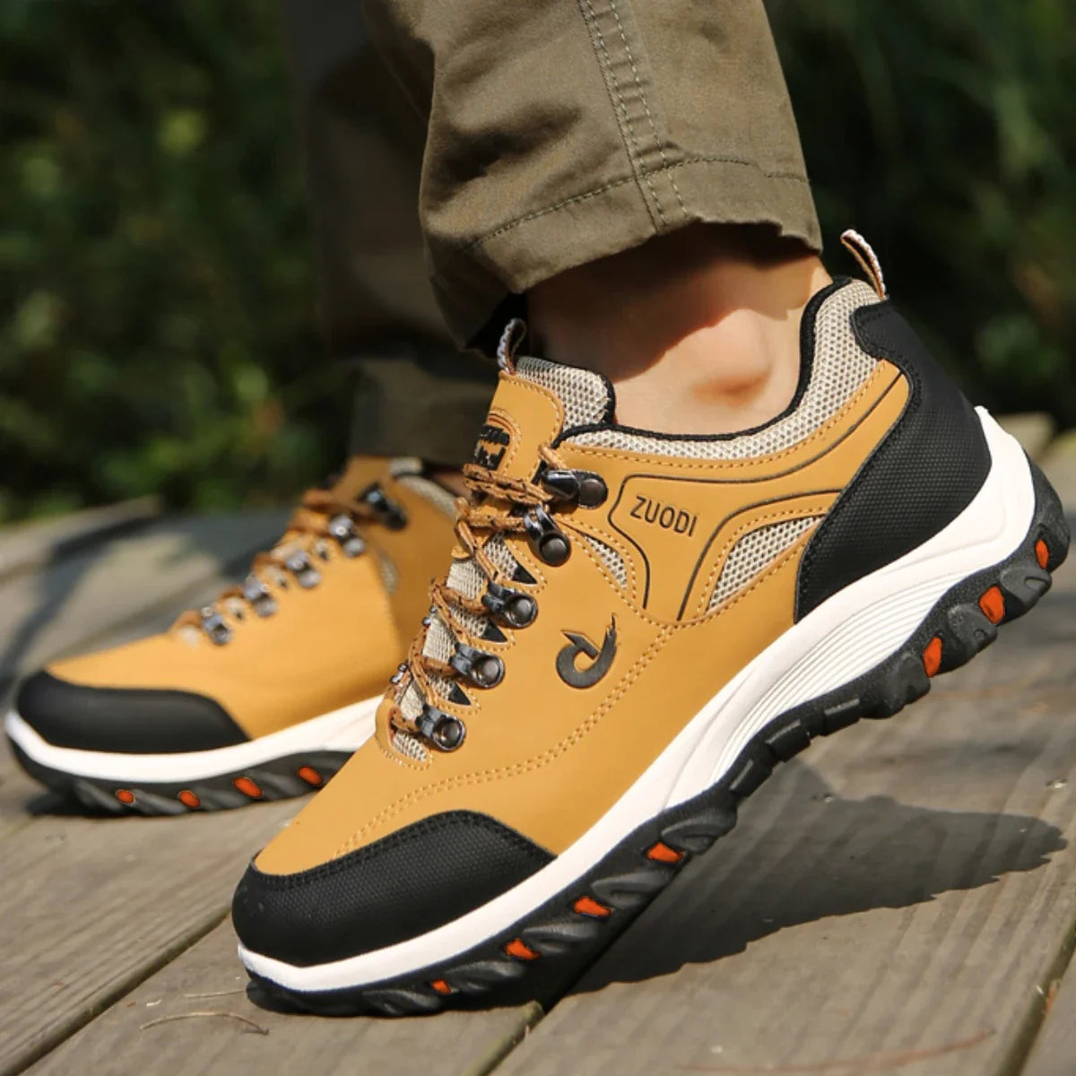 Men's Orthopedic Hiking Shoes Breathable Lightweight Non-Slip Outdoor Sports Sneakers
