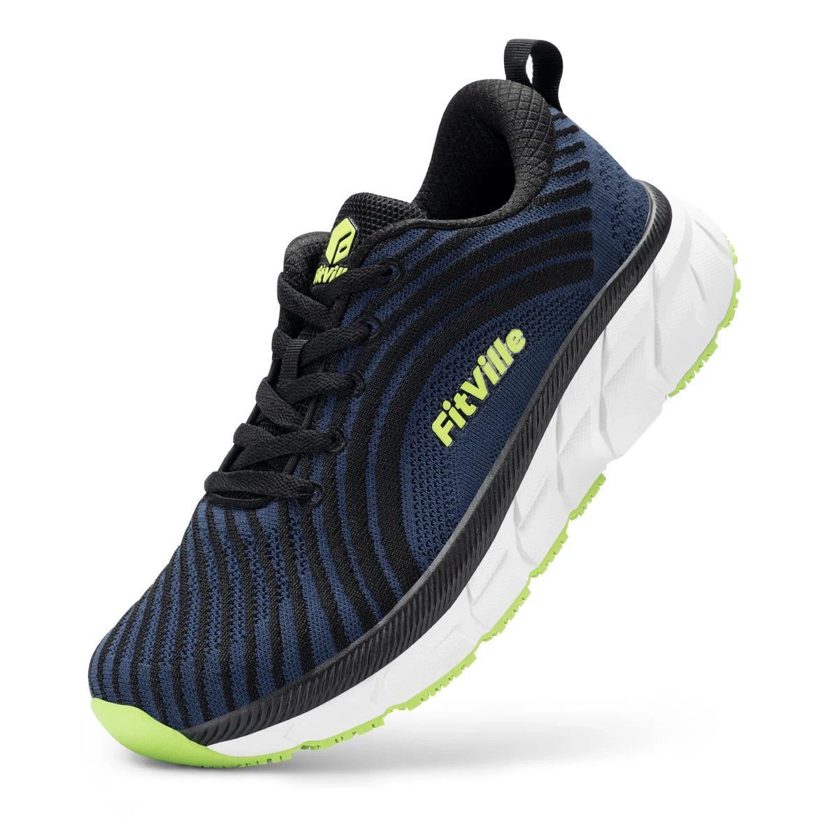 FitVille Wide Toe Box Shoes for Men Cushioned Well Extra Wide Width Shoes Non Slip Wide Lightweight Breathable Running S
