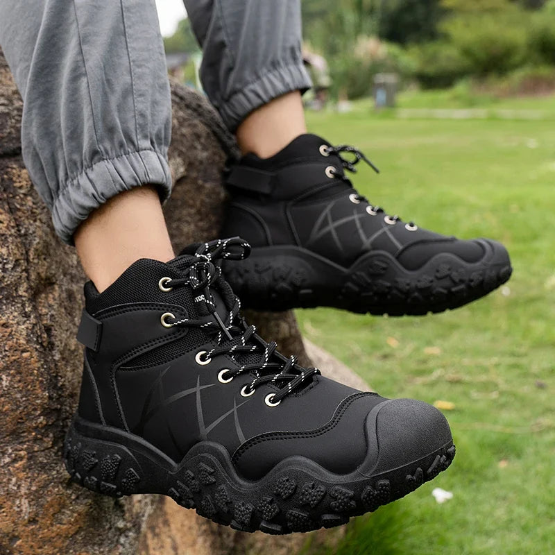 Derek – Men's Wide Calf Boots with a Stretch Shaft