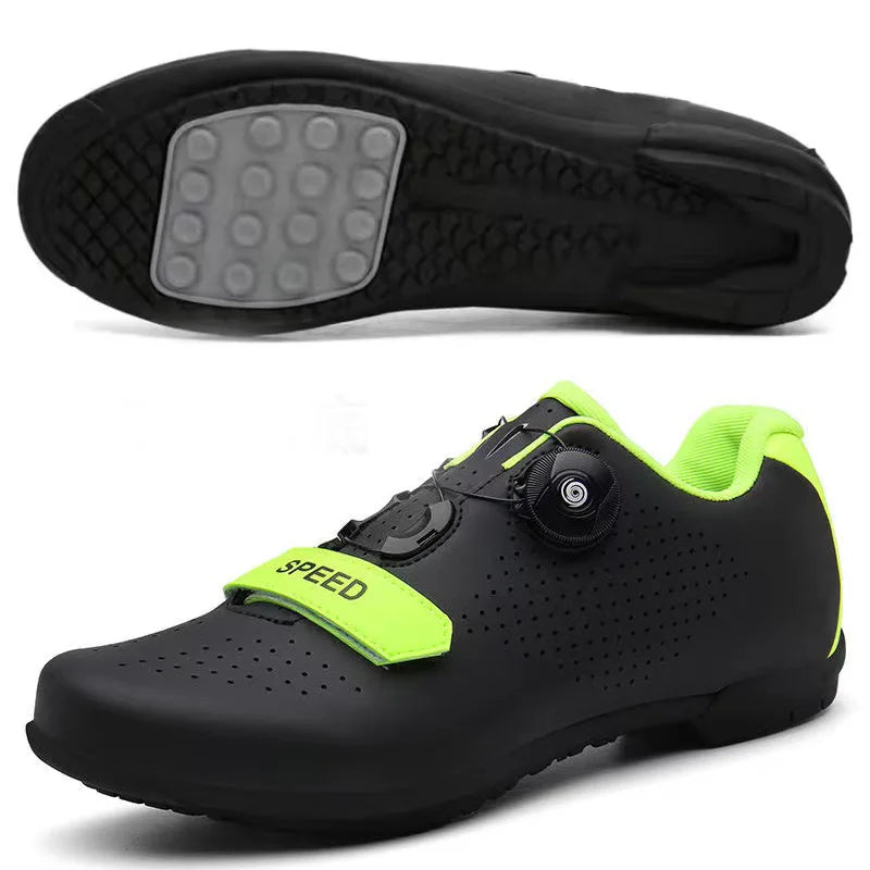 Unisex Mountain Bike Cycling Shoes Self-Locking Breathable Road Bicycle Flat Sneakers