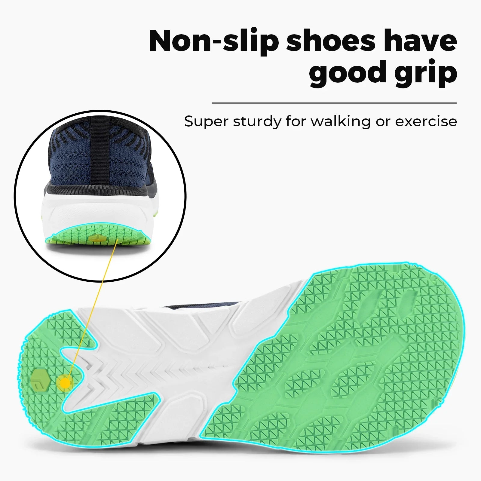 FitVille Wide Toe Box Shoes for Men Cushioned Well Extra Wide Width Shoes Non Slip Wide Lightweight Breathable Running S