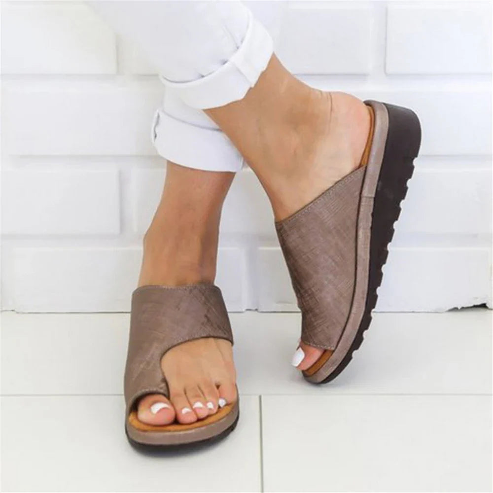 Orthopedic Sandals Women's Bunion Corrector Platform Slip On Slippers