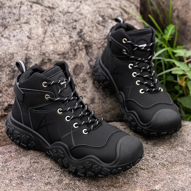 Derek – Men's Wide Calf Boots with a Stretch Shaft