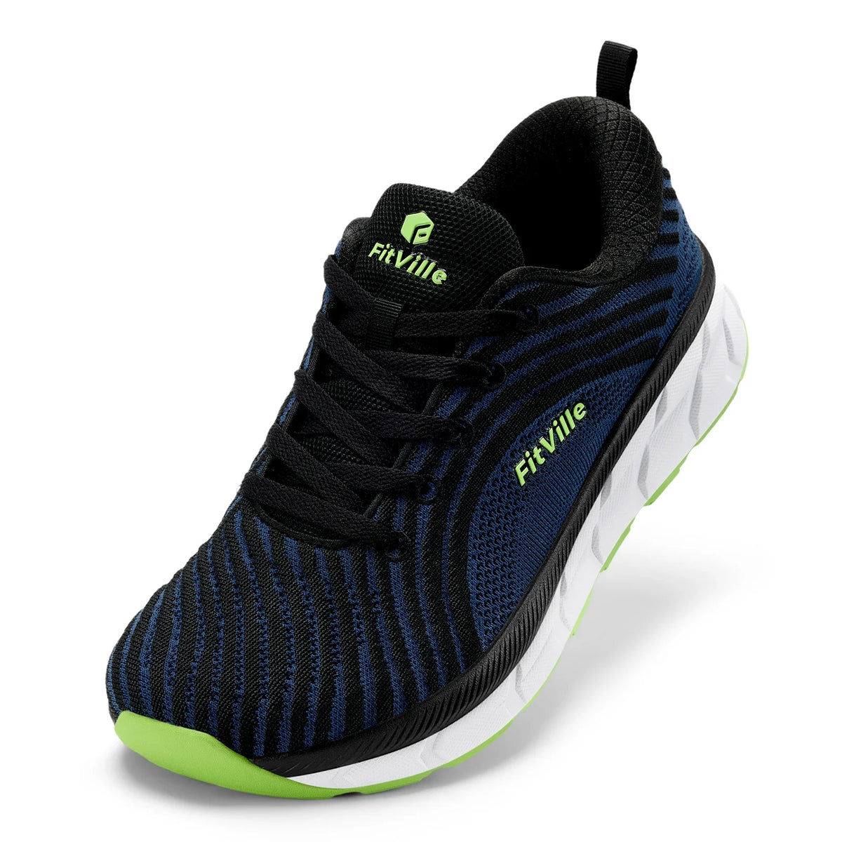 FitVille Wide Toe Box Shoes for Men Cushioned Well Extra Wide Width Shoes Non Slip Wide Lightweight Breathable Running S