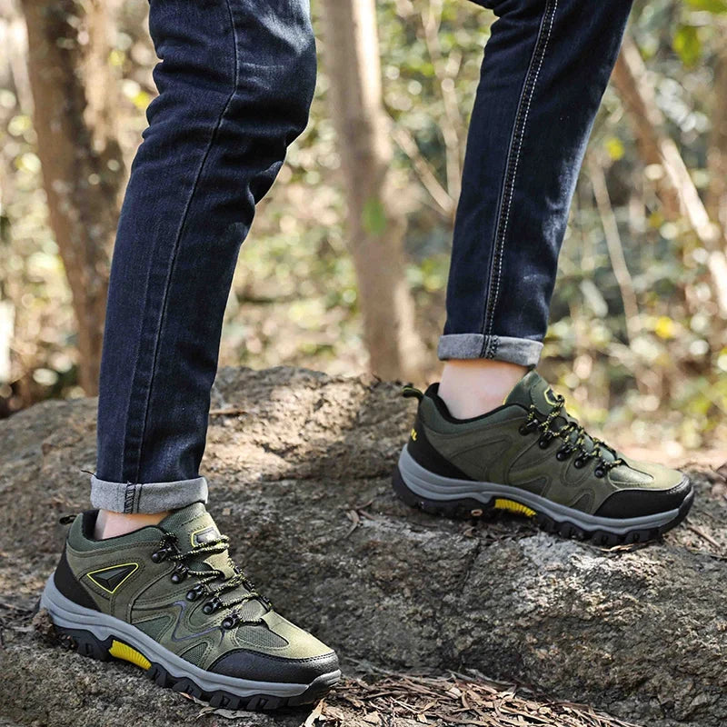 Men's Non-Slip Breathable Hiking Shoes – Lightweight EVA Insole, Rubber Outsole