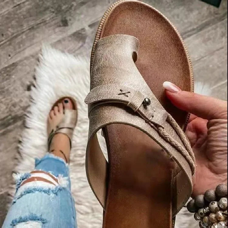 Women's Bunion Sandals Orthopedic Corrector Ring Toe Slippers