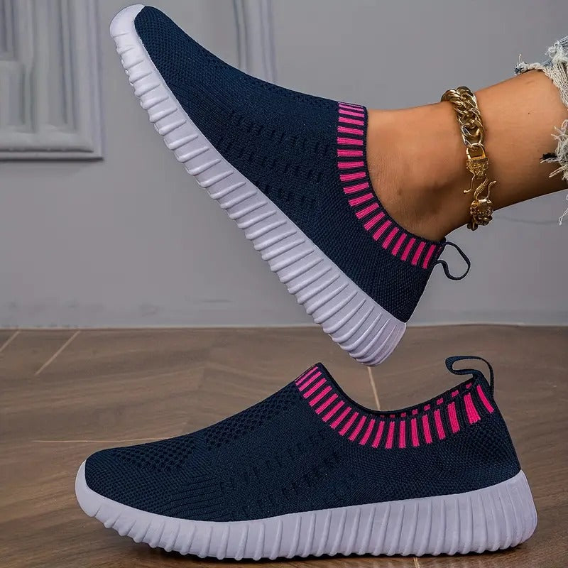 Women's Sneakers with Ventilated Upper and Supportive Footbed