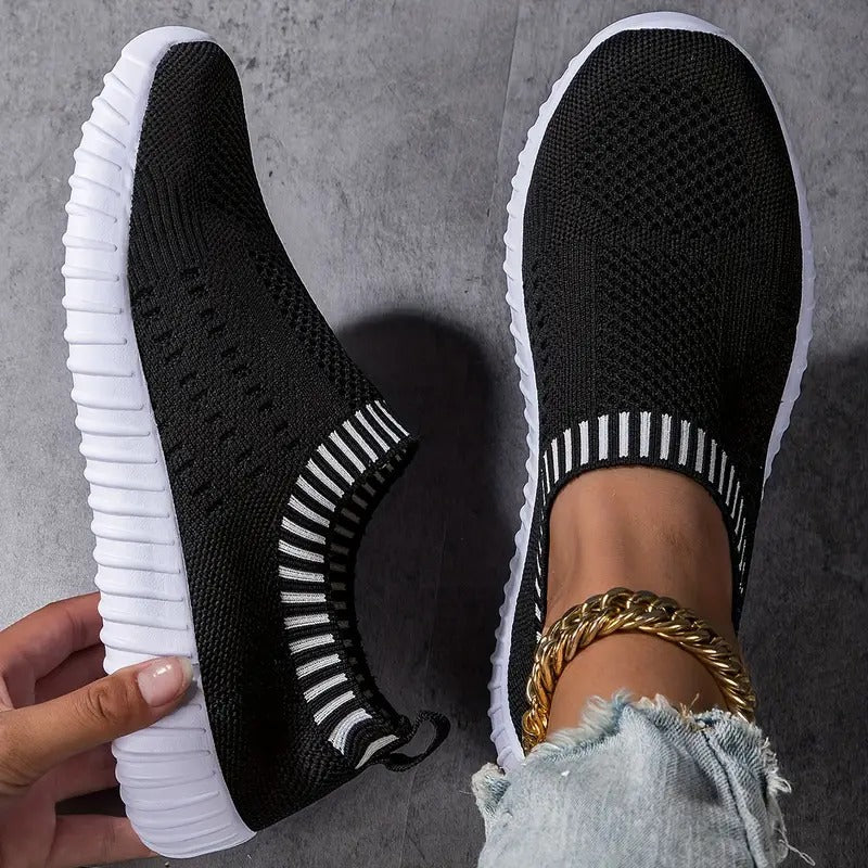 Women's Sneakers with Ventilated Upper and Supportive Footbed