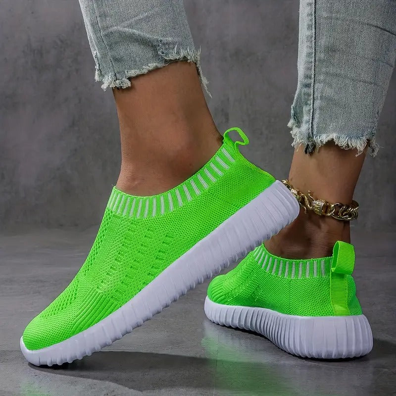 Women's Sneakers with Ventilated Upper and Supportive Footbed