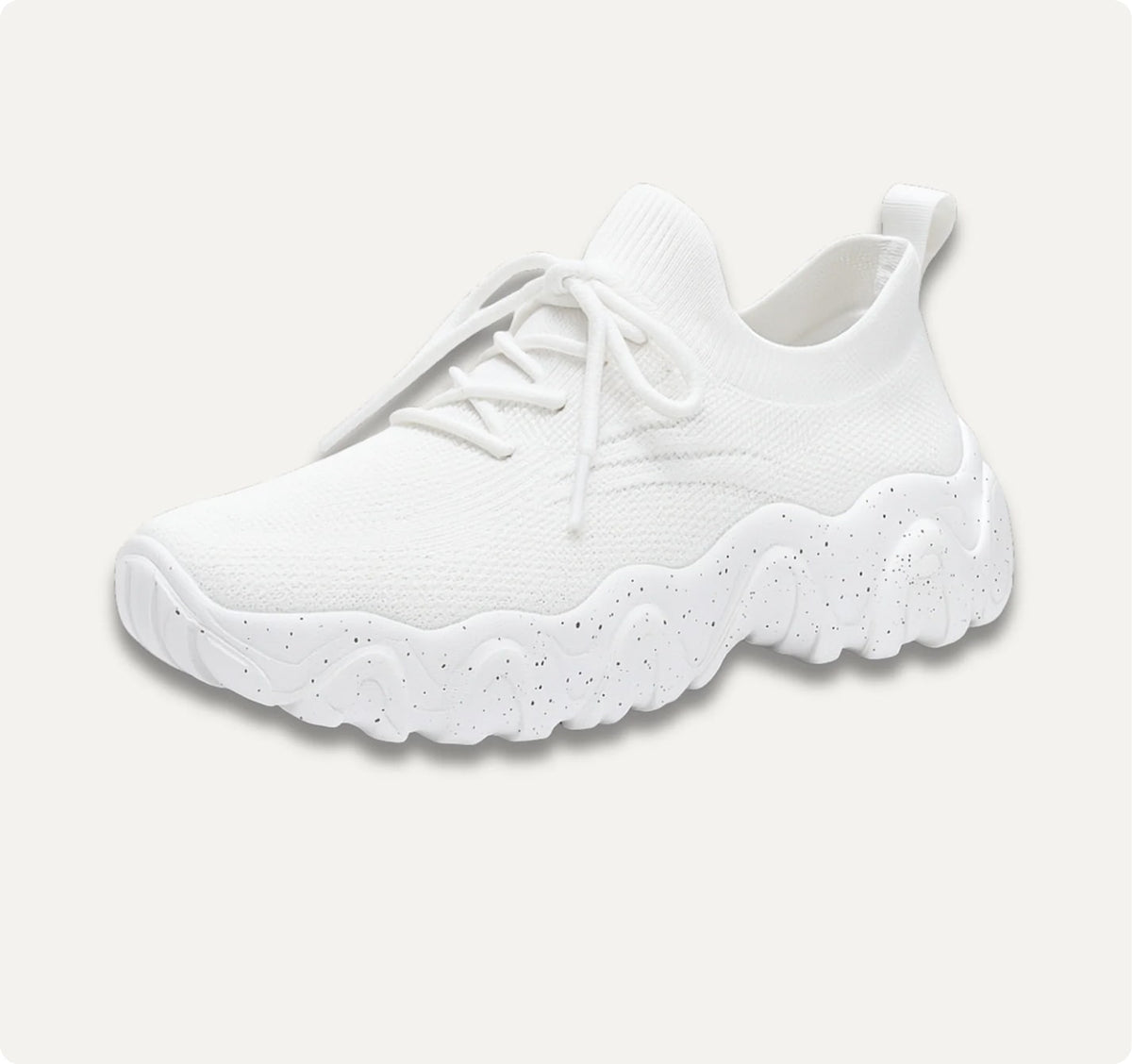 Women's Mesh Walking Shoes Breathable Lace Up Sneakers Lightweight Comfort Trainers