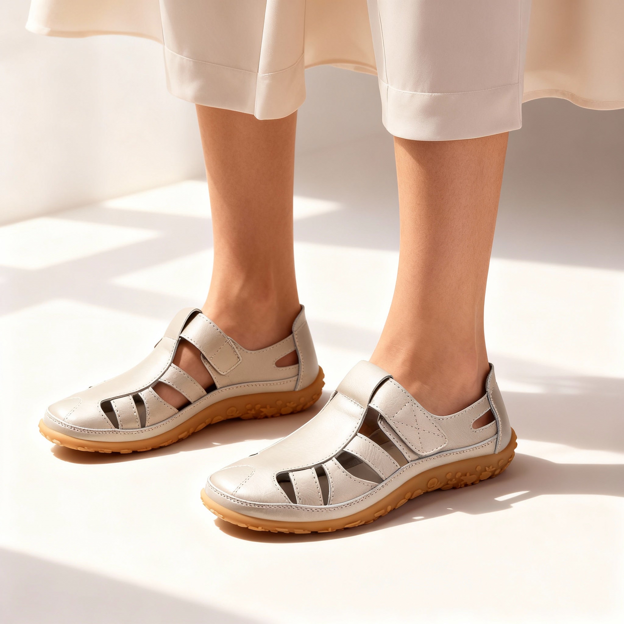 Adeline | Comfort Leather Retro Slip-On Footwear
