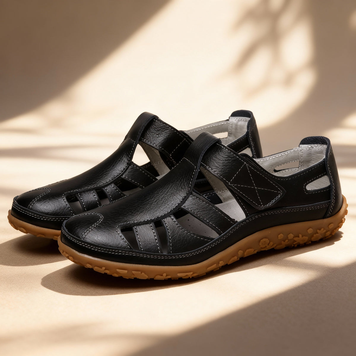 Adeline | Comfort Leather Retro Slip-On Footwear