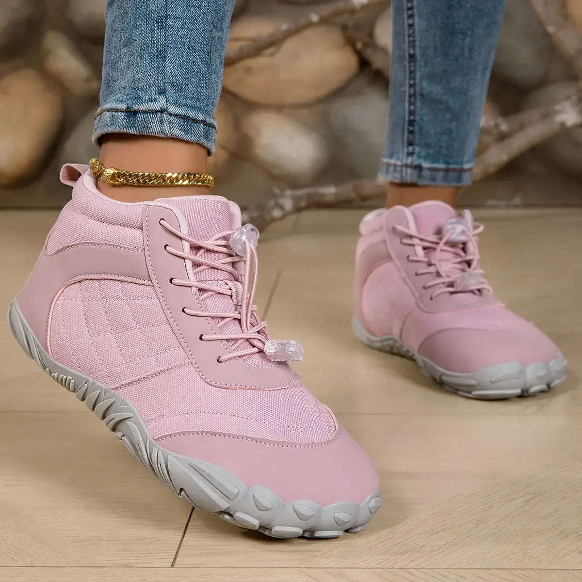 Women’s High Top Sneakers with Wide Toe Box