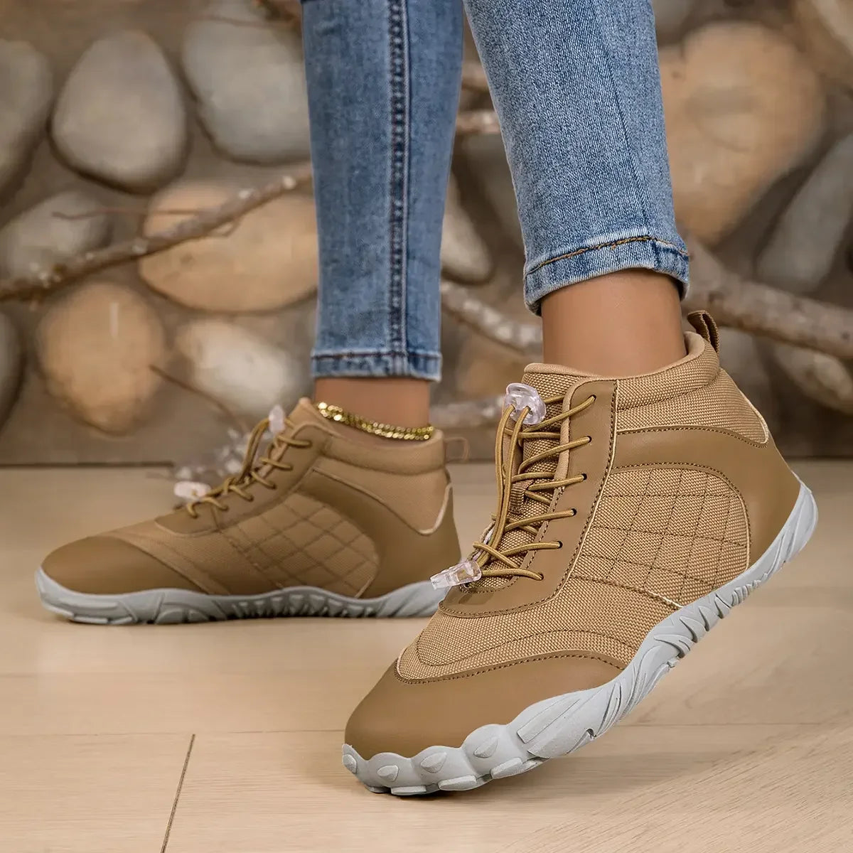 Women’s High Top Sneakers with Wide Toe Box