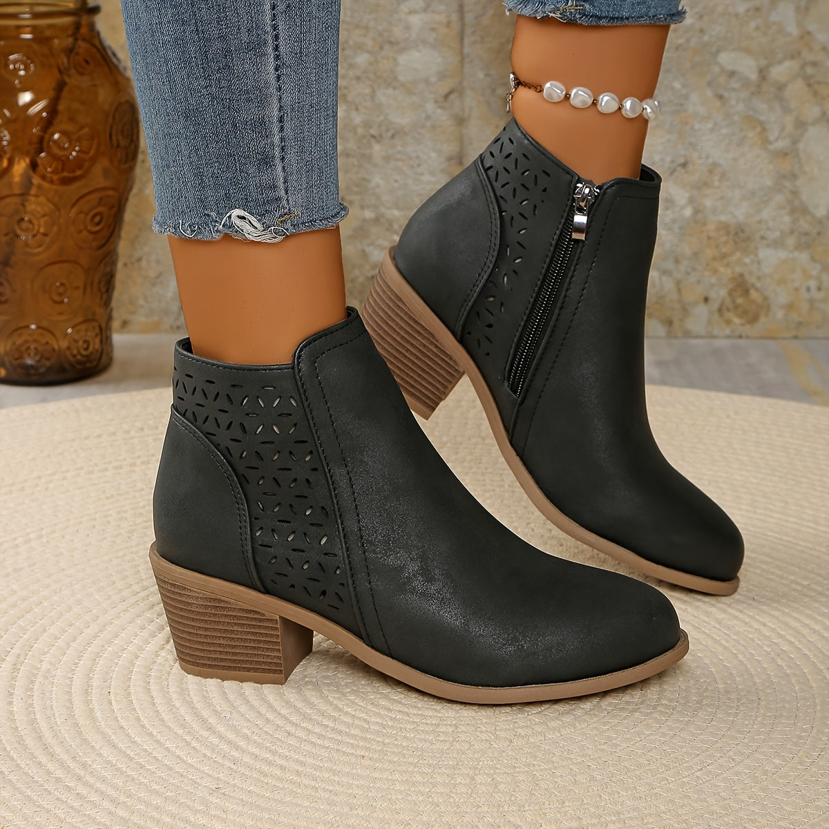 Women's Orthopedic Ankle Boots – Targeted Arch Support, Non-Slip Stability