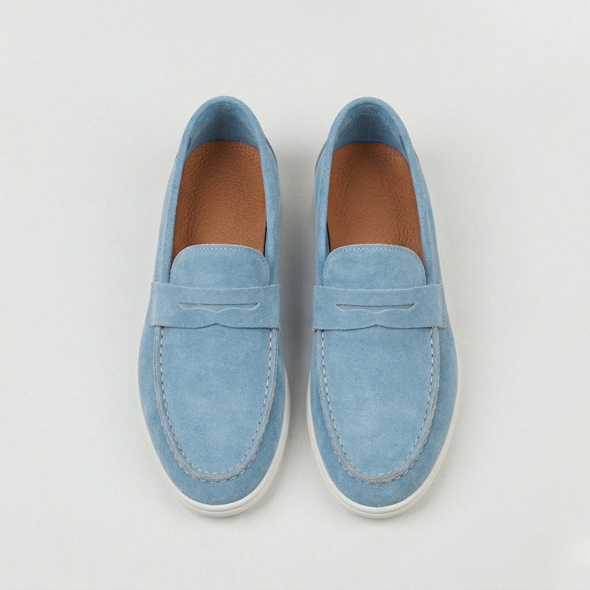 Women's Orthopedic Suede Loafers Slip On Comfort Walking Shoes
