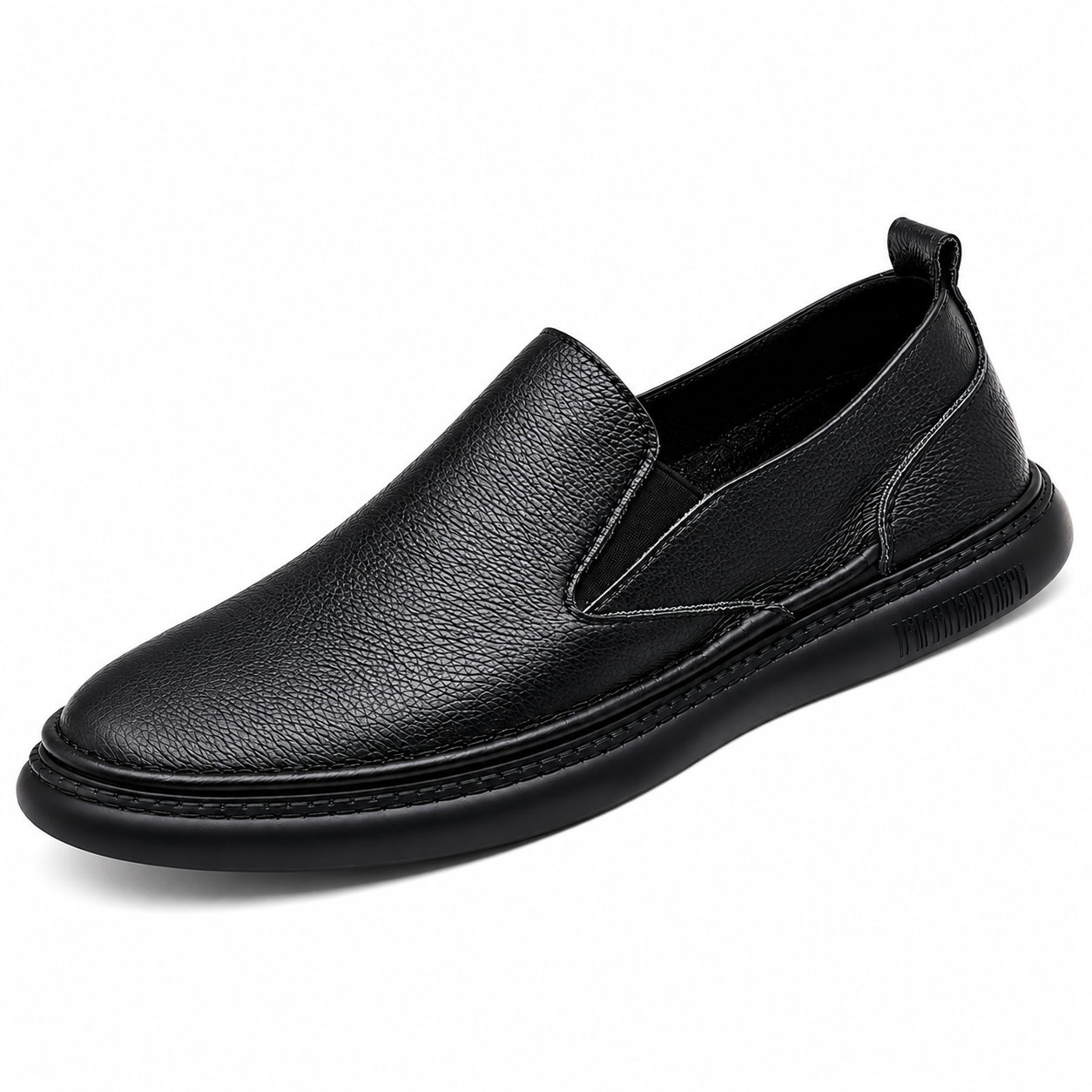 Men's Leather Loafers Cushioned Arch Support Casual Footwear