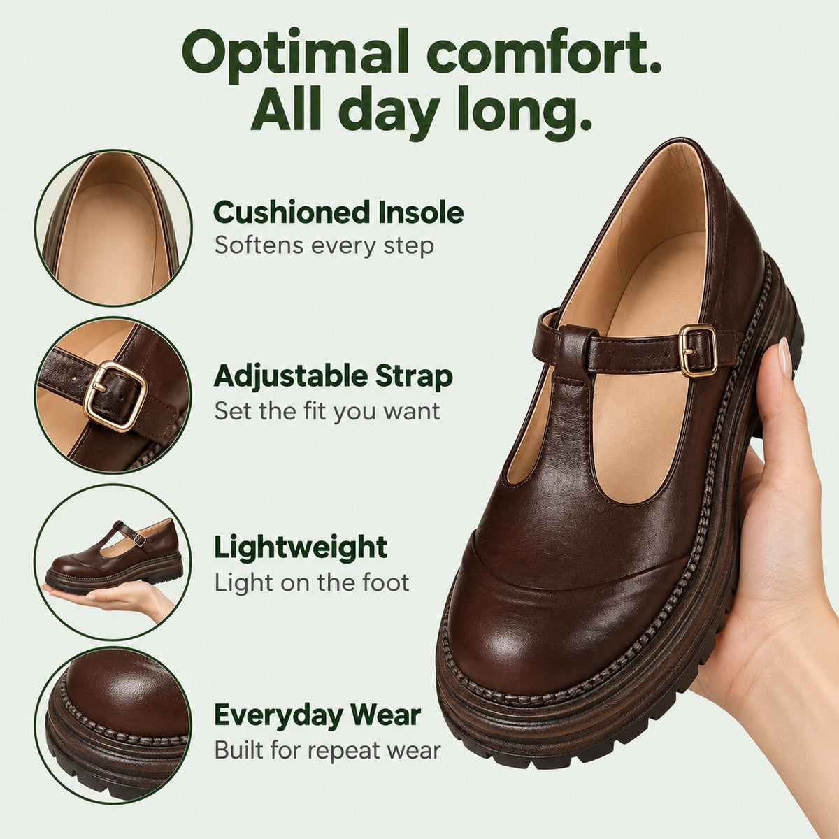 Addie – Women's Orthopedic Flats, features