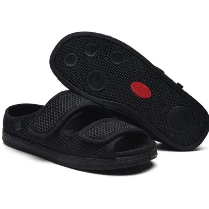 Adjustable Sandals for Swollen Feet & Bunions - Wide Fit, Cushioned