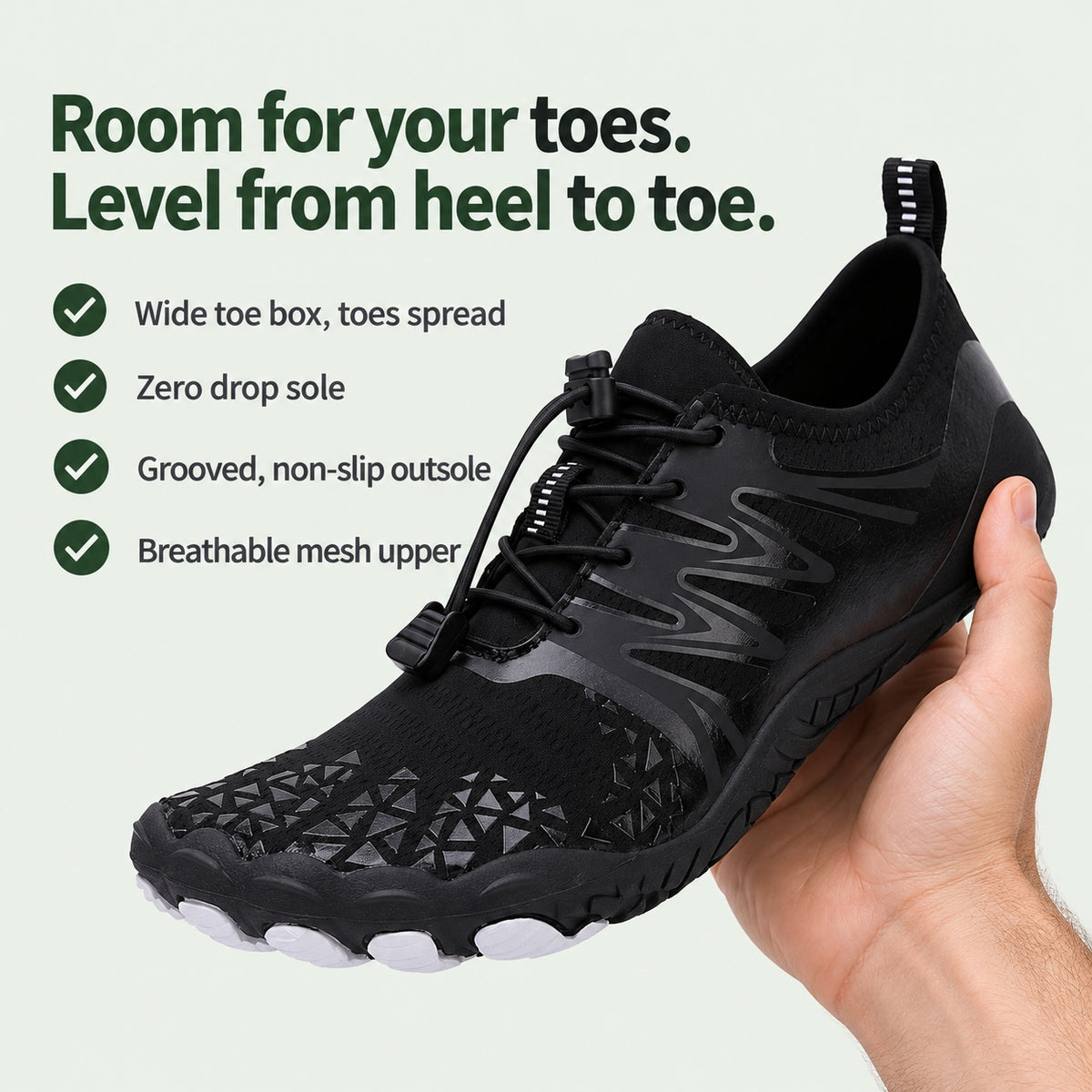 Andrews – Unisex Barefoot Shoes, key benefits