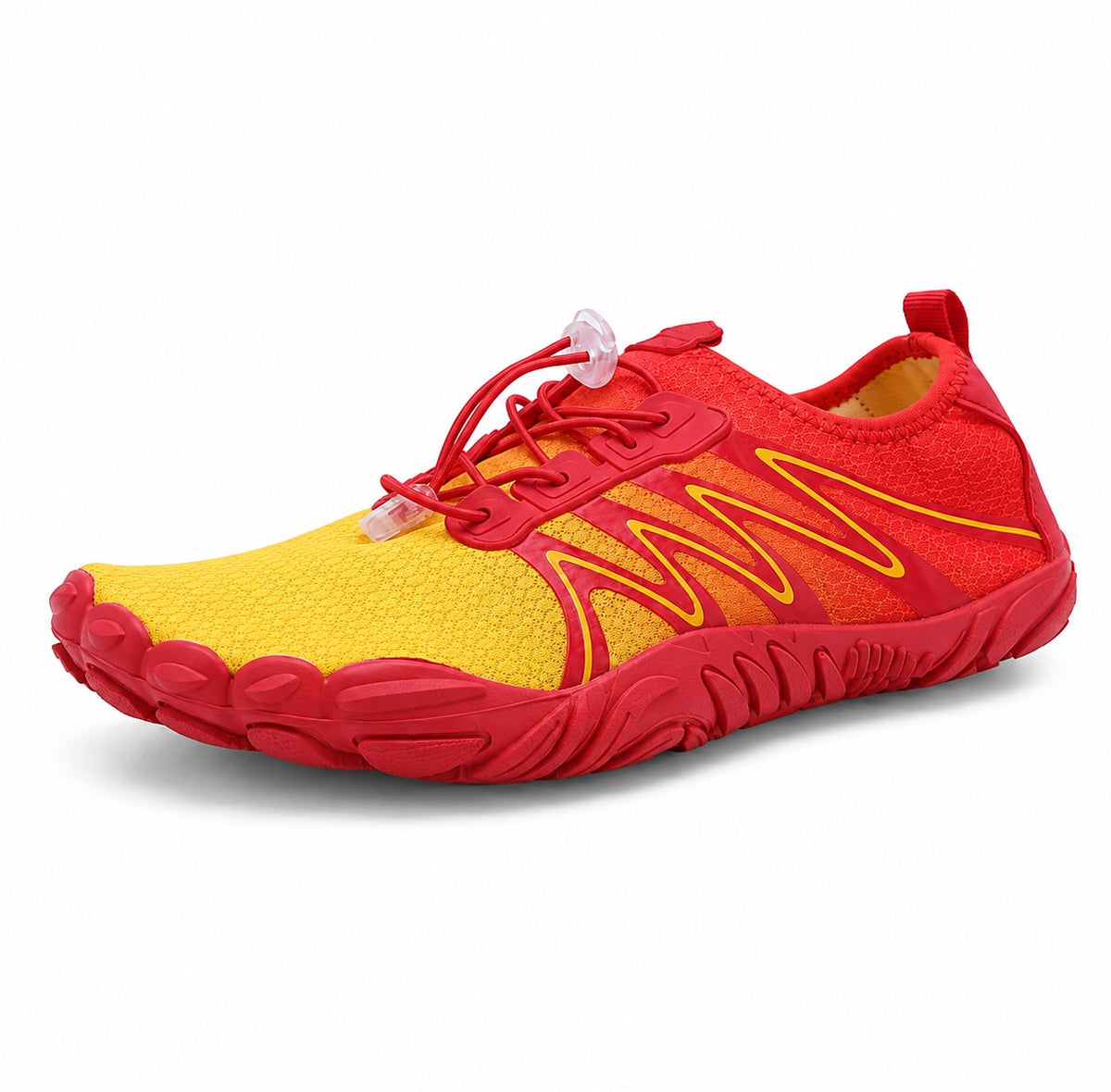 Andrews – Unisex Barefoot Shoes in Red Yellow