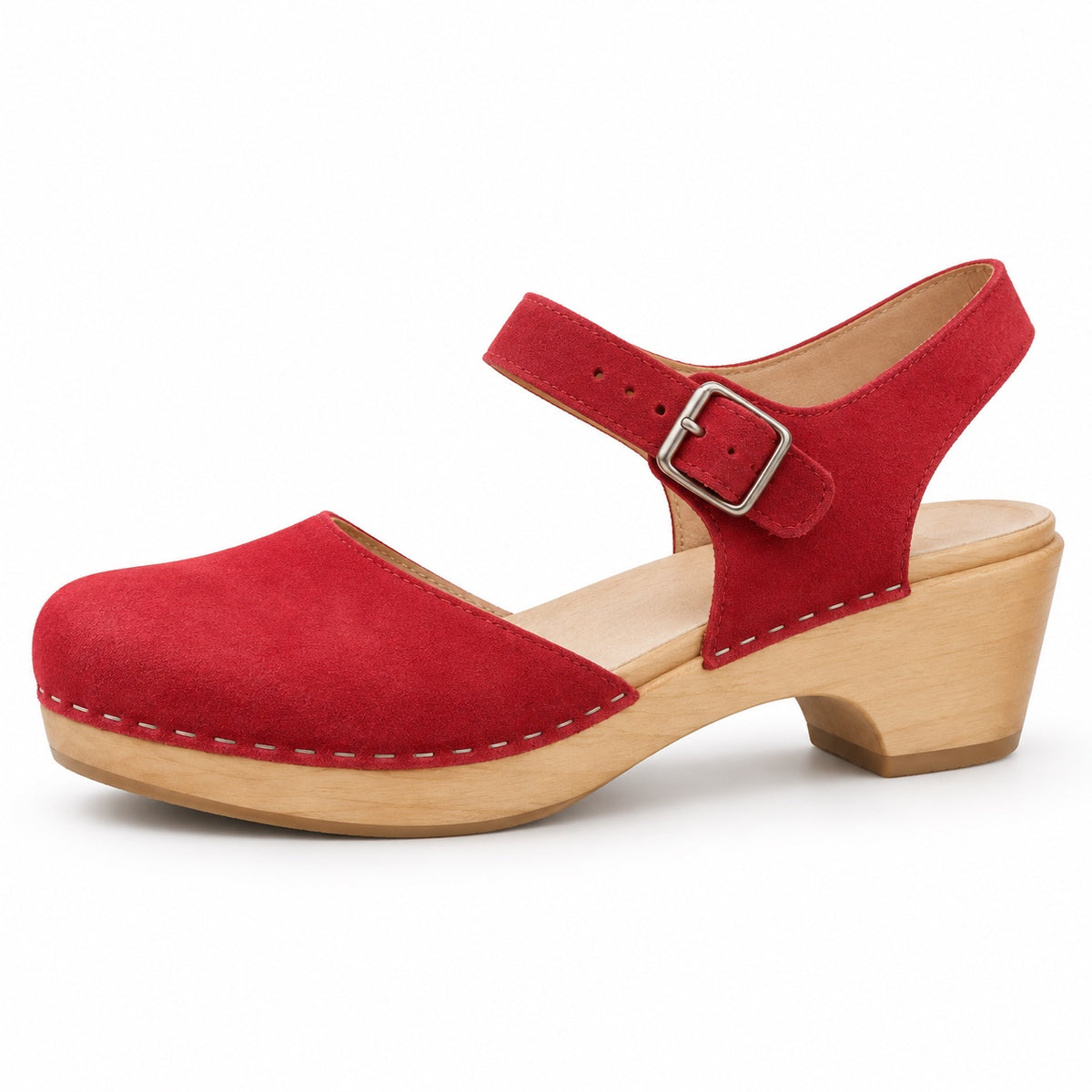 April – Women's Nursing Clogs in Red