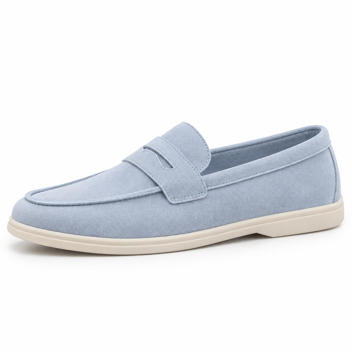 Archie – Men's Slip-On Loafers in Sky Blue