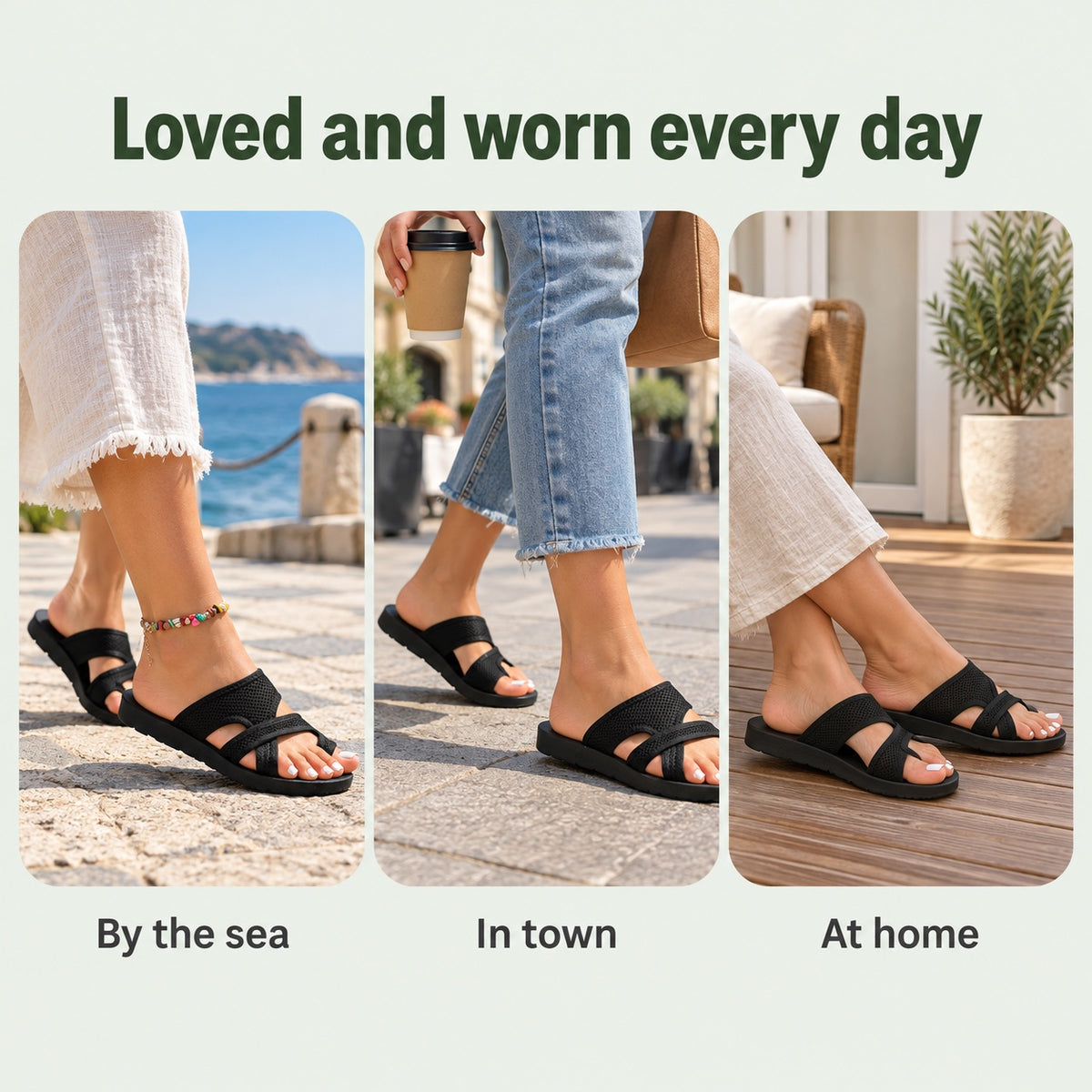 Barker – Unisex Wide Toe Box Sandals, worn every day