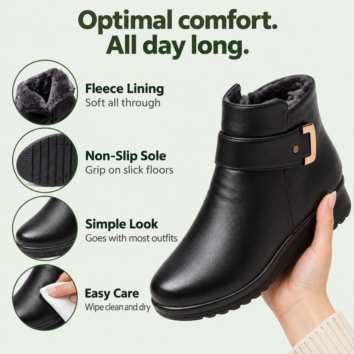 Beatrice – Women's Comfort Boots, features