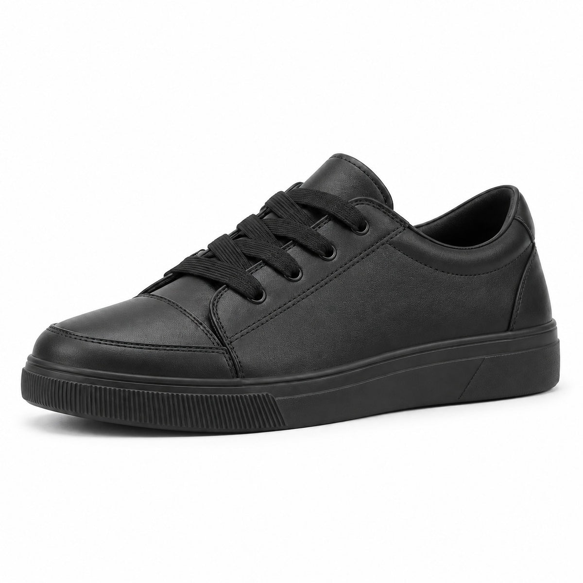 Becker – Unisex Lace-Up Sneakers in Black