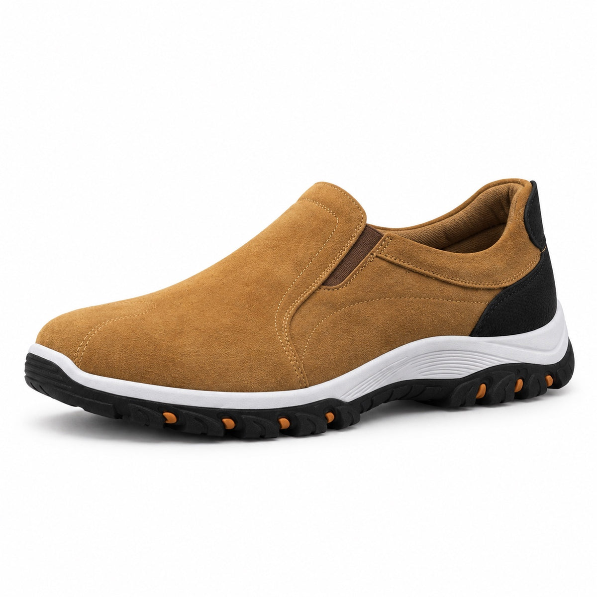 Bennett – Unisex Slip-On Sneakers in Camel