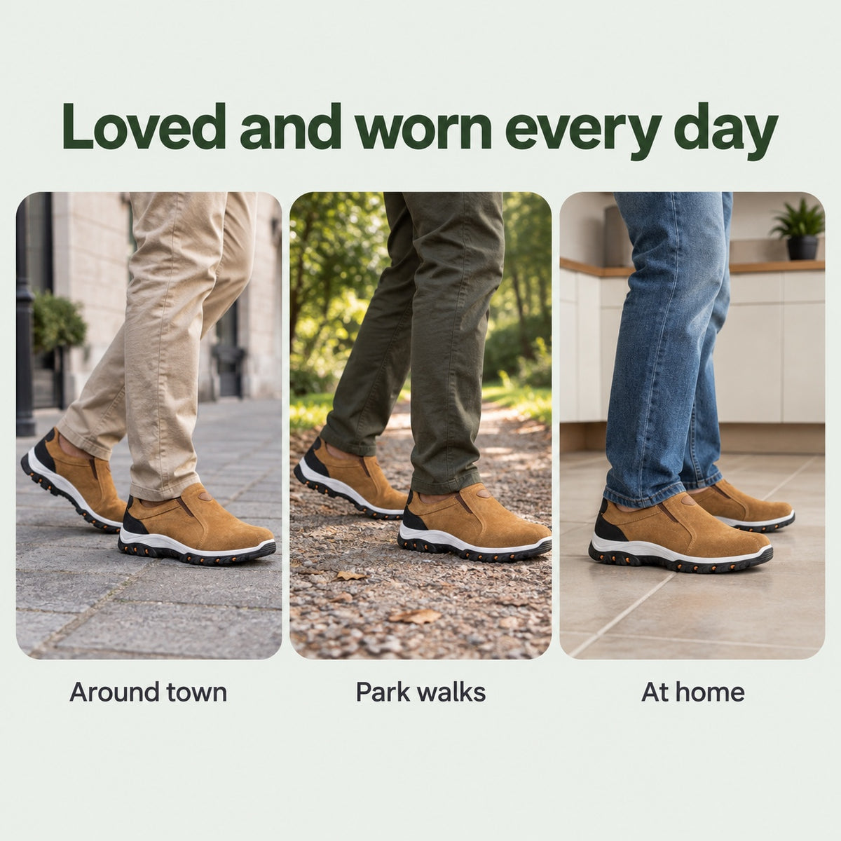 Bennett – Unisex Slip-On Sneakers, worn every day
