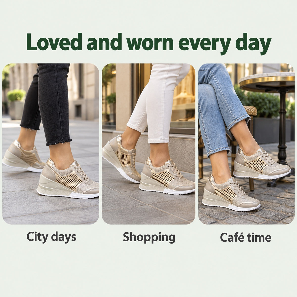 Bernice – Women's Wide Toe Box Sneakers, worn every day