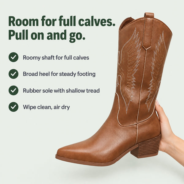 Beth – Women's Wide Calf Boots, key benefits