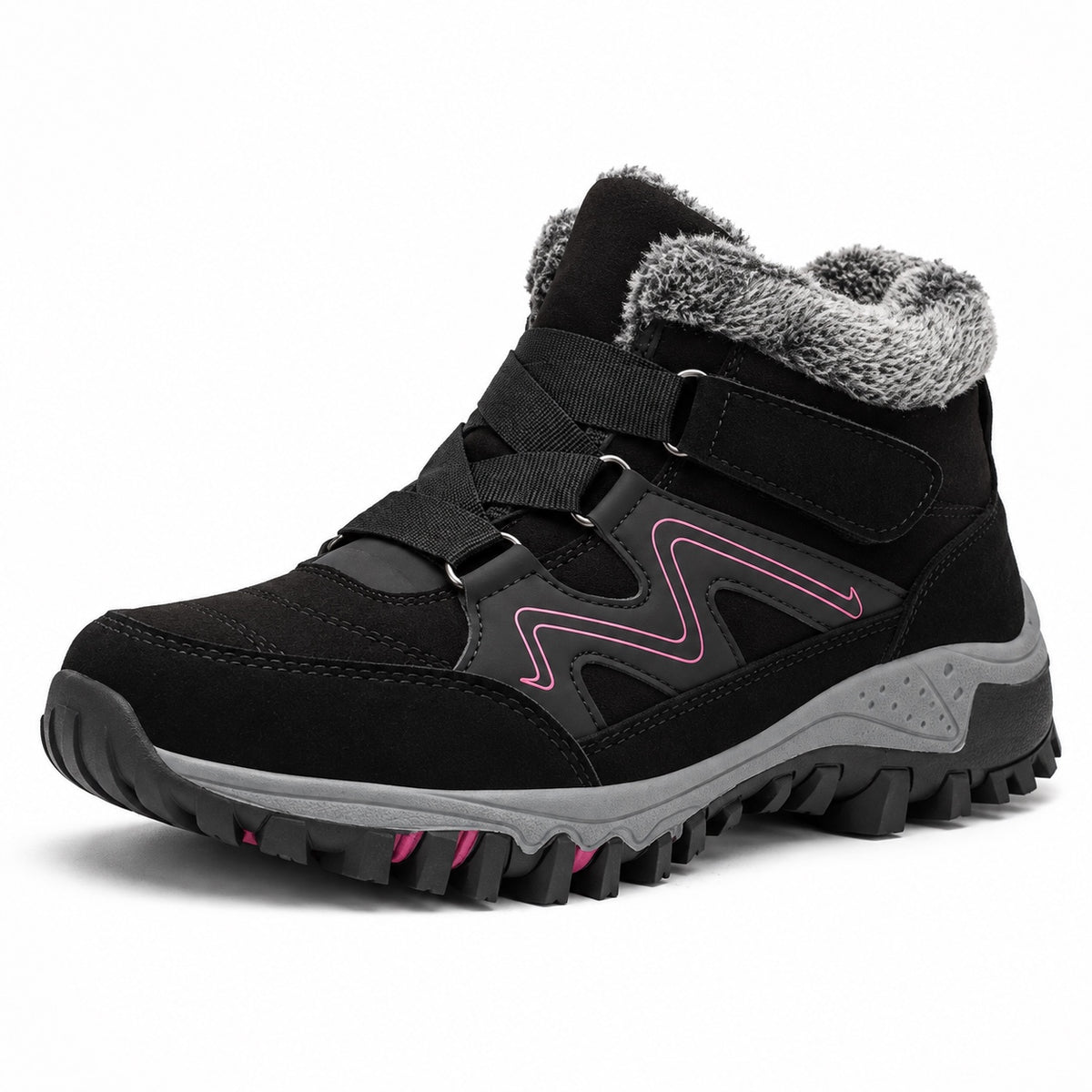 Bill – Men's Comfort Boots in Black Pink
