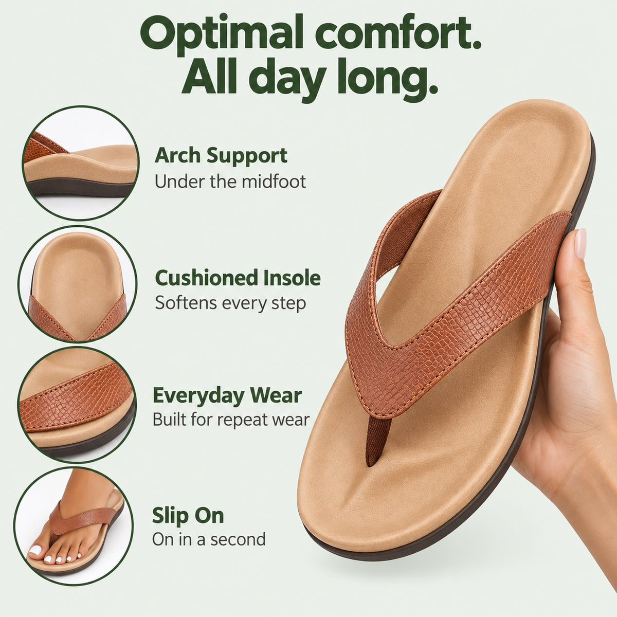 Bishop – Unisex Comfort Slippers, features