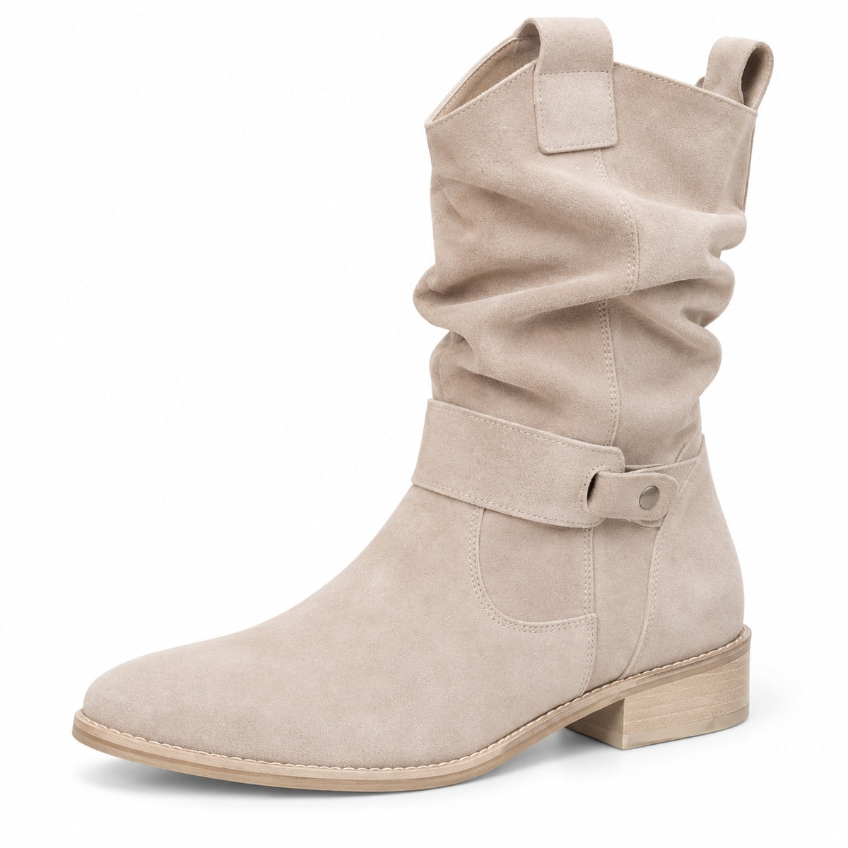 Blanche – Women's Comfort Boots in Beige