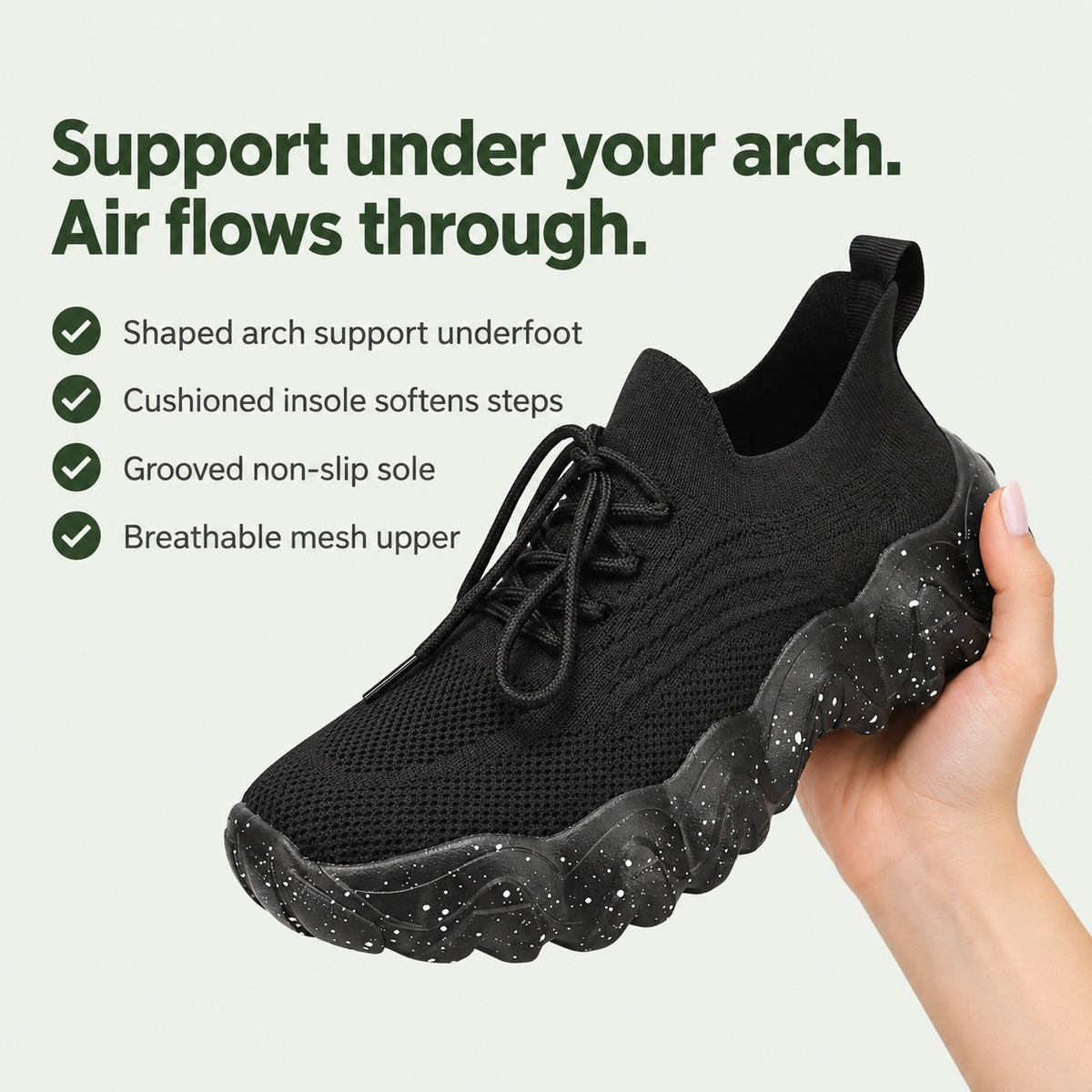 Bonnie – Women's Arch Support Sneakers, key benefits