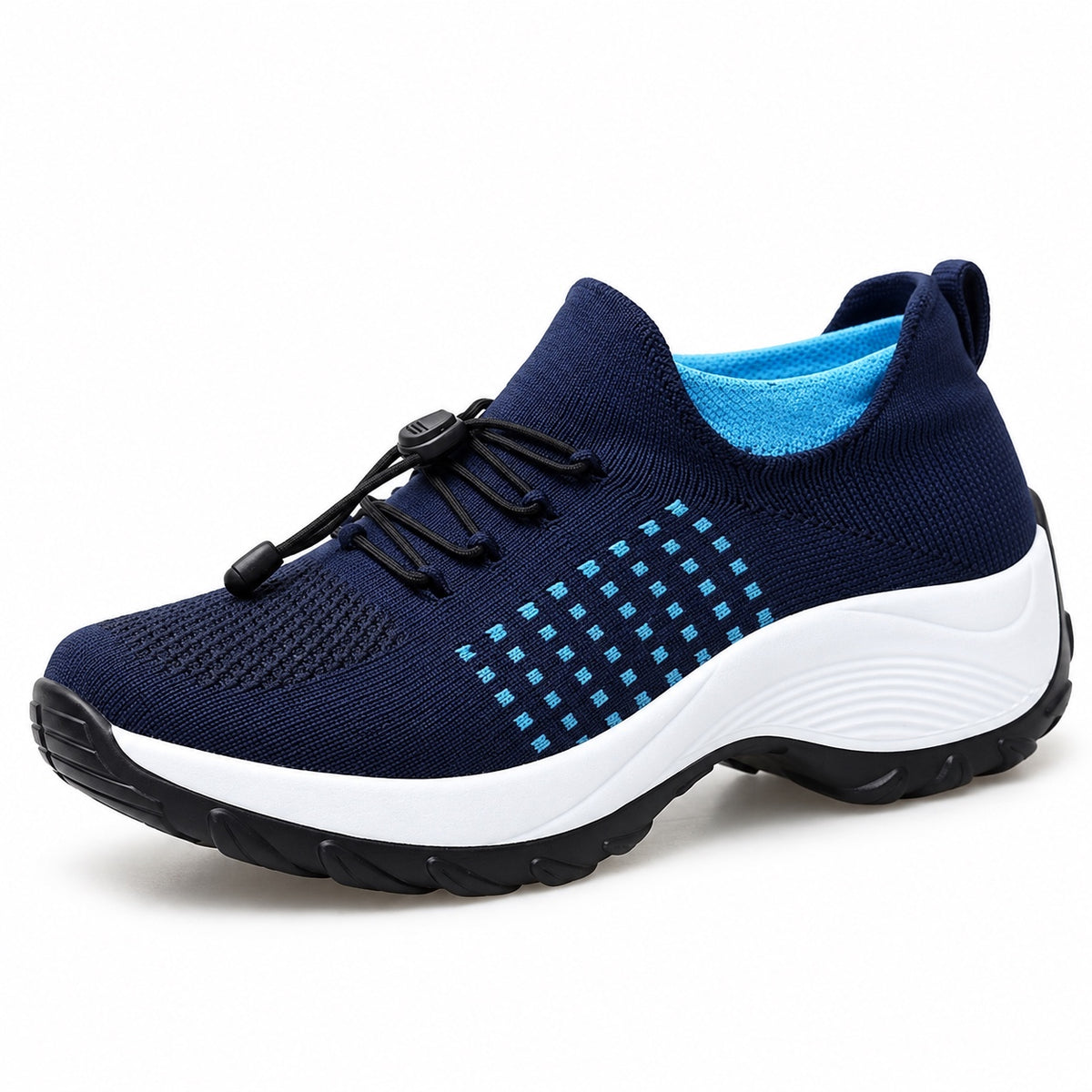 Bowman – Women's Plantar Fasciitis Shoes in White Blue