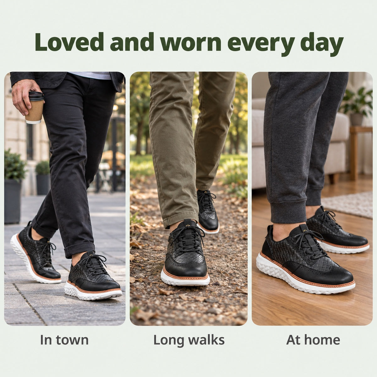 Brad – Men's Walking Sneakers, worn every day