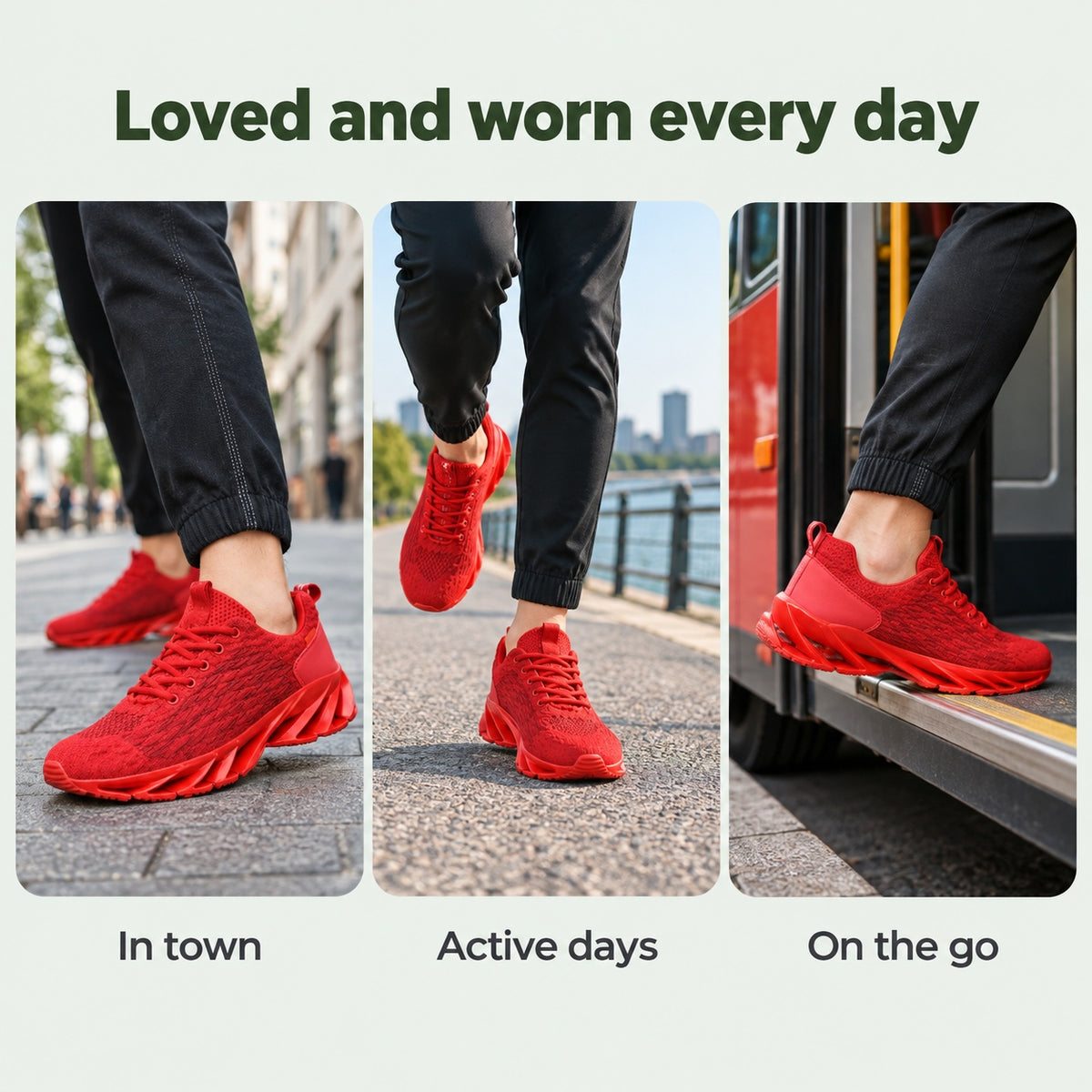 Byron – Men's Non-Slip Sneakers, worn every day