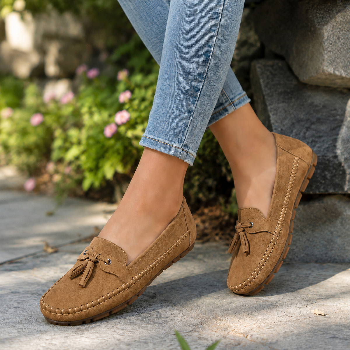 Women's Orthopaedic Extra Wide Suede Loafers
