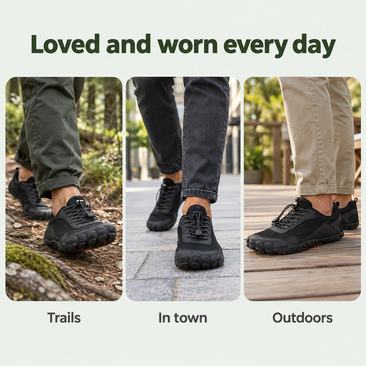 Callan – Unisex Barefoot Shoes, worn every day