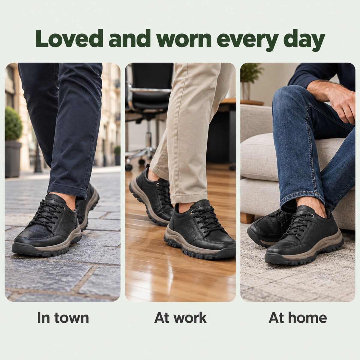 Calvin – Men's Orthopedic Shoes, worn every day
