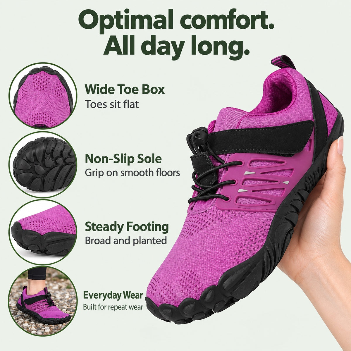 Candice – Women's Wide Toe Box Shoes, features