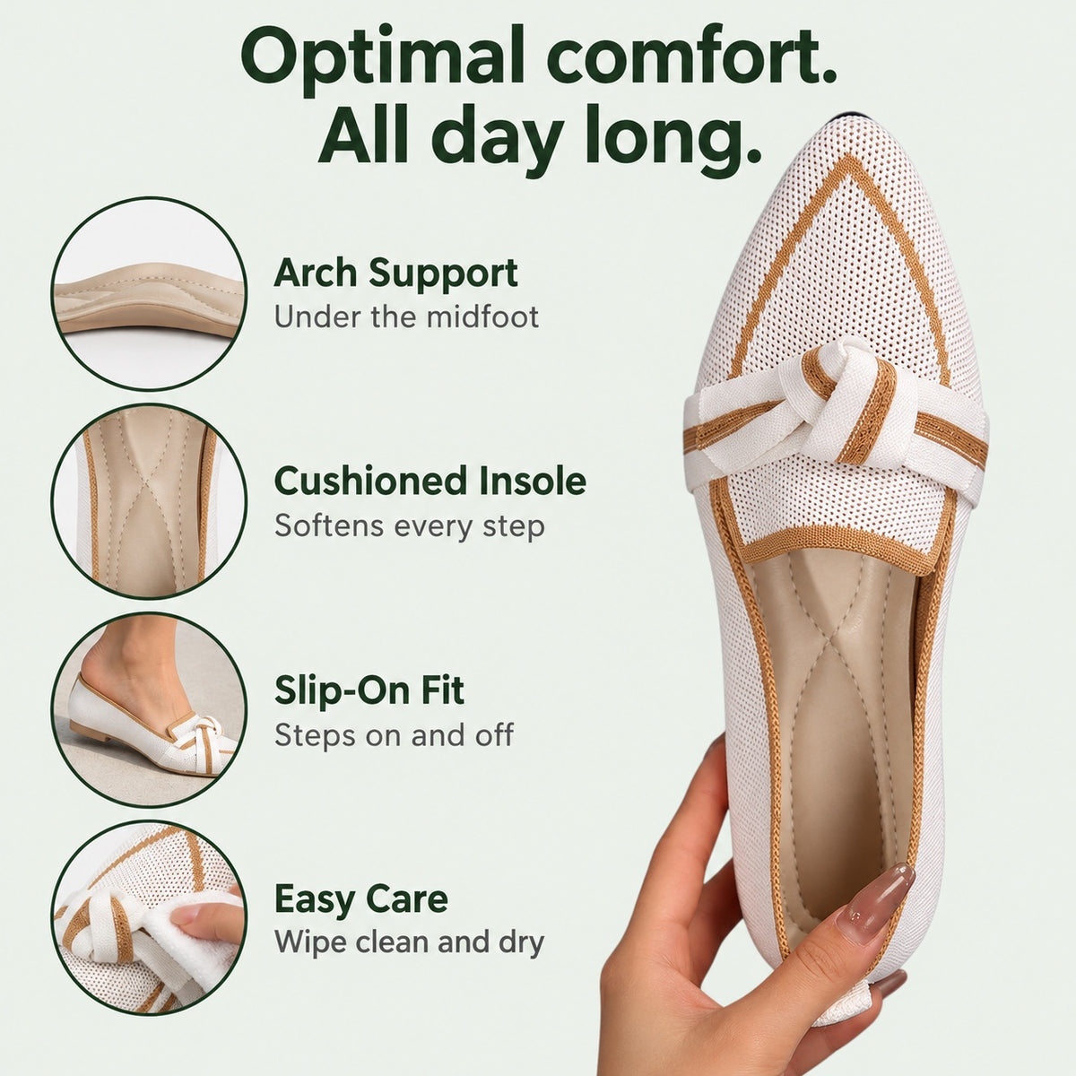 Cannon – Women's Arch Support Loafers, features