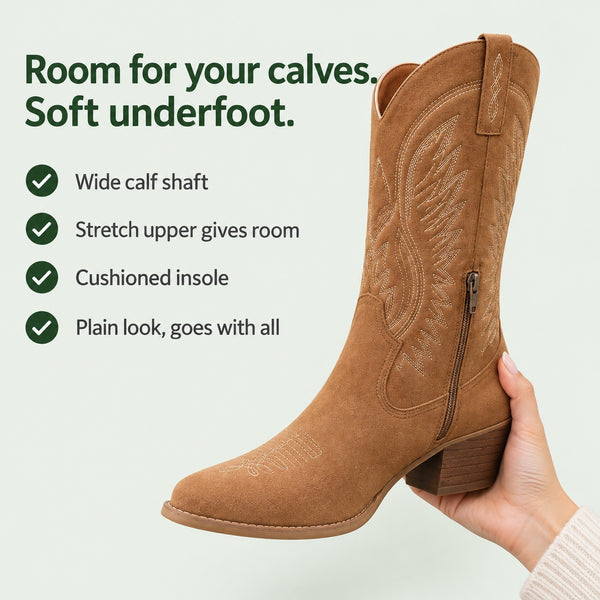 Casey – Unisex Wide Calf Boots, key benefits