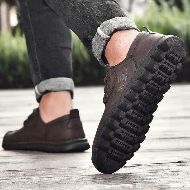 Bunion Loafers for Men — Leather Slip-On, Cushioned, Soft Forefoot Fit