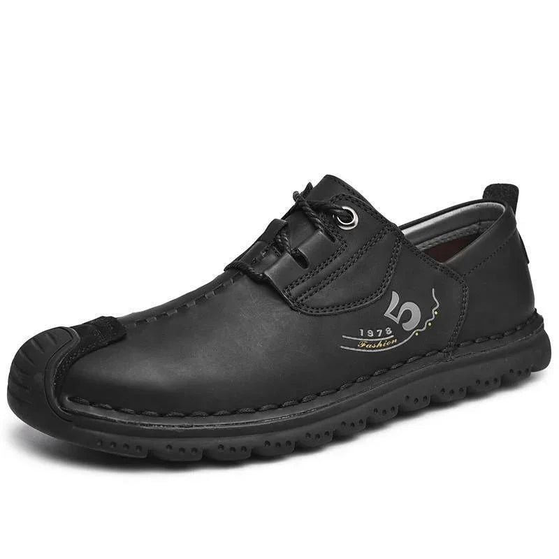 Bunion Loafers for Men — Leather Slip-On, Cushioned, Soft Forefoot Fit