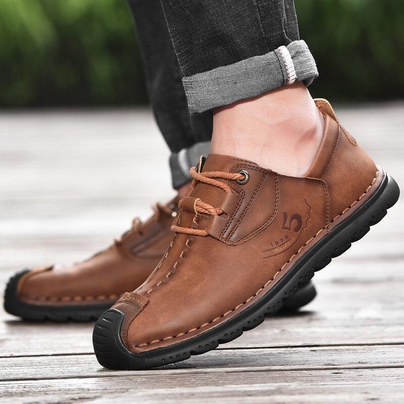 Bunion Loafers for Men — Leather Slip-On, Cushioned, Soft Forefoot Fit